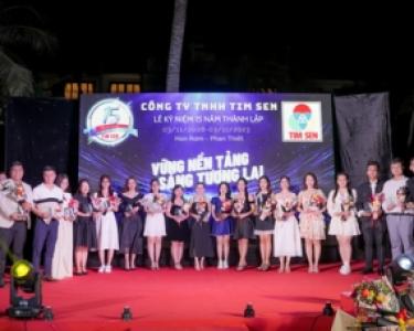TIM SEN CO. KỶ NIỆM 15 NĂM TH&Agrave;NH LẬP VỚI 130 TH&Agrave;NH VI&Ecirc;N TỔ CHỨC TẠI PHAN THIẾT