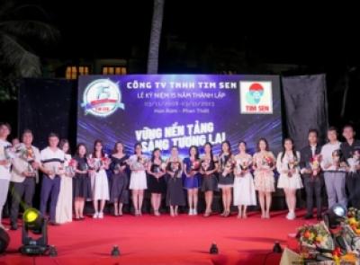 TIM SEN CO. KỶ NIỆM 15 NĂM TH&Agrave;NH LẬP VỚI 130 TH&Agrave;NH VI&Ecirc;N TỔ CHỨC TẠI PHAN THIẾT