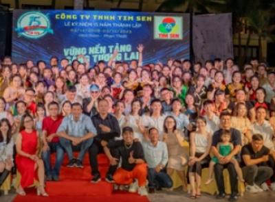 TIM SEN CO. KỶ NIỆM 15 NĂM TH&Agrave;NH LẬP VỚI 130 TH&Agrave;NH VI&Ecirc;N TỔ CHỨC TẠI PHAN THIẾT